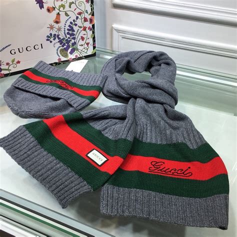 gucci beanie and scarf set|Gucci Scarves for Men .